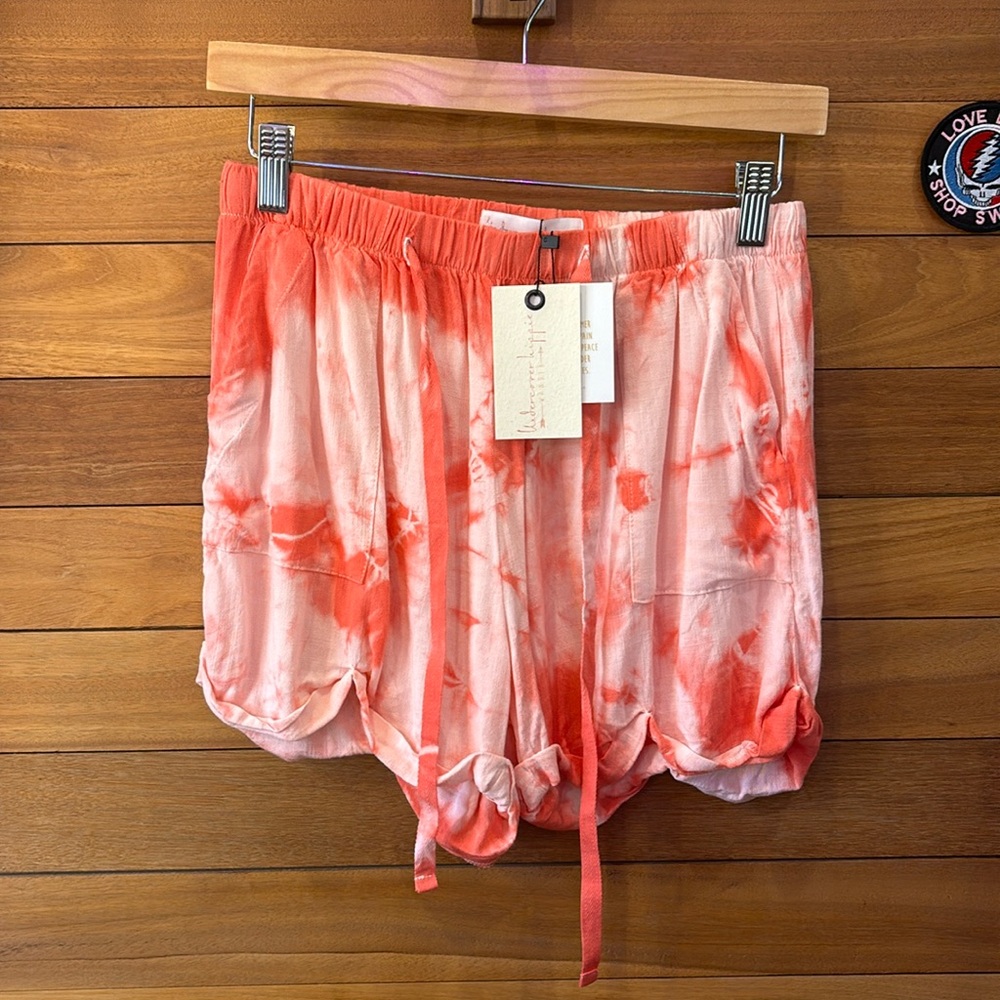 Pink Tie Dye Shorts